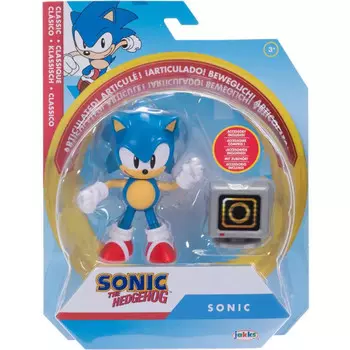 Sonic The Hedgehog Jakks Подвижная Фигурка Classic Sonic + Коробка Для Предметов Кольца Jakks Pacific