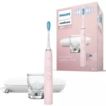 Sonicare Diamondclean 9000 Sonic электрическая зубная щетка с приложением розового цвета, Philips