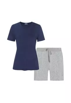 Сонная и легкая пижама mey, цвет Grey Melange True Blue