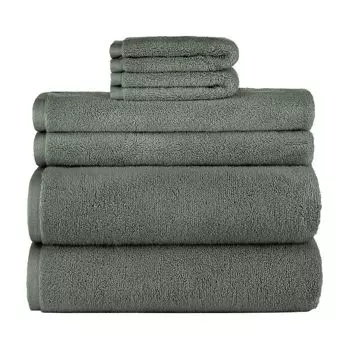 Sonoma Goods For Life Supersoft Набор банных полотенец из 6 предметов, зеленый