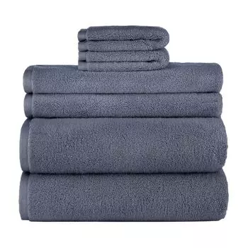 Sonoma Goods For Life Supersoft Набор банных полотенец из 6 предметов, синий