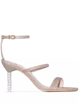 Sophia Webster босоножки Rosalind 85 с блестками, металлик