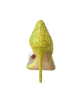 Sophia Webster Jessica с блестками и виниловыми туфлями, желтый