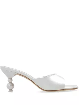 Sophia Webster мюли Perla, серебристый