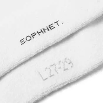 Sophnet. Свободные носки в рубчик, белый