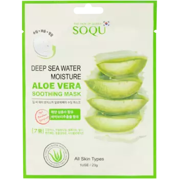 Soqu Aloe Vera успокаивающая маска для лица с алоэ вера, 23 г
