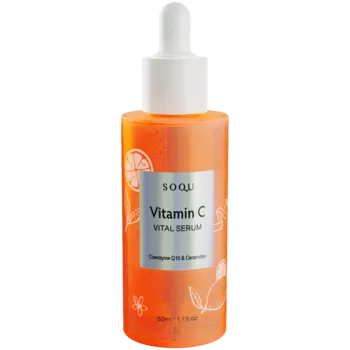 Soqu Vitamin C восстанавливающая сыворотка для лица с коэнзимом Q10, 50 мл