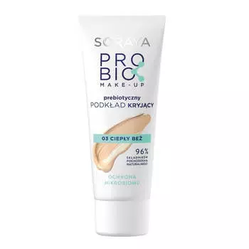 Soraya Тональная основа с пребиотиками Probio Make-Up 03 Теплый Бежевый 30мл