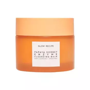 Сорбет из папайи, разглаживающий ферментный очищающий бальзам и средство для снятия макияжа Glow Recipe
