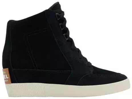 SOREL Женские ботинки на танкетке Out N About II, цвет Black/Sea Salt