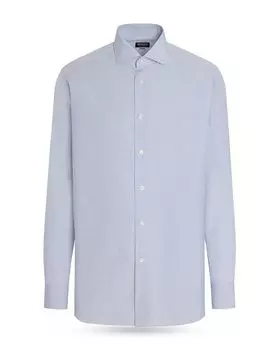 Сорочка Centoventimila на пуговицах ZEGNA, синий