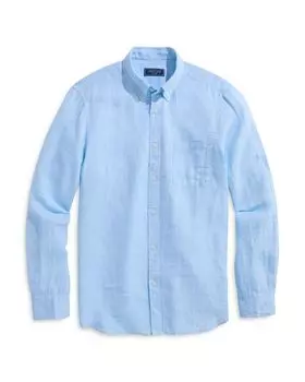 Сорочка из льна Surfside Regular Fit с пуговицами Vineyard Vines, синий
