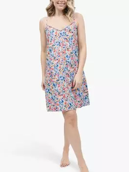 Сорочка с цветочным принтом Cyberjammies Bea Ditsy, светло-голубая