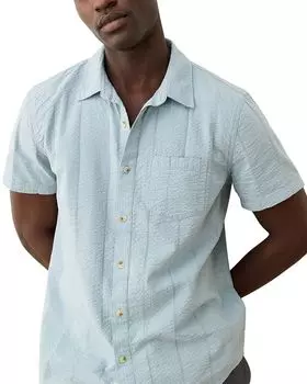 Сорочка в стиле кэмп из ткани "пике" Marine Layer, синий