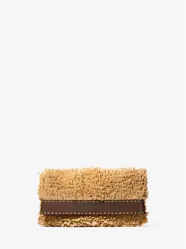 Сорренто с бахромой ручной работы и кожаным складным клапаном Michael Kors, мультиколор