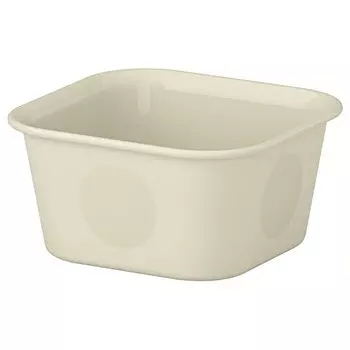 Сортировочный ящик, пластик/бежевый, 10х10х5 см, NOJIG IKEA