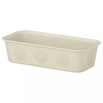 Сортировочный ящик, пластик/бежевый, 10x20x5 см, NOJIG IKEA
