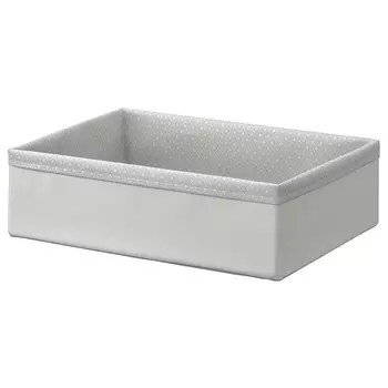 Сортировочный ящик, серый/белый, 26х34х10 см, BAXNA IKEA