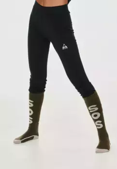 SOS тренировочные тайтсы "Nuuk", терморегулирующие качества, черный