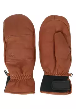 SOS варежки "Stoneham" из натуральной кожи, карамель