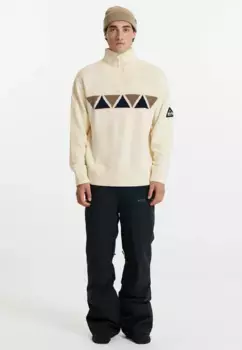 SOS вязаный свитер "Абода" с ветрозащитным внутренним слоем, кремовый