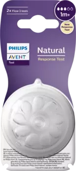 Соска для питья Natural Response силикон размер. 3 с 1-го месяца 1 час Philips