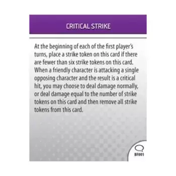 Состояние поля боя — критический удар, DC HeroClix - Origin - Singles