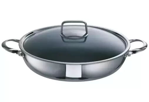 Сотейник SCHULTE-UFER "Romana i XXStrong", нержавеющая сталь 18/10, (1 шт.), индукция 28 см, цвет silberfarben