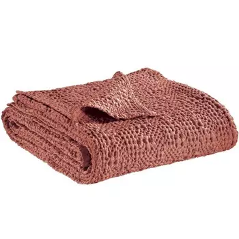 Сотовый плед из чистого хлопка StoneWashed - Tana Vivaraise, лепесток