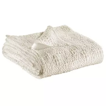 Сотовый плед из чистого хлопка StoneWashed - Tana Vivaraise, штукатурка