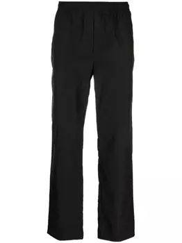 Soulland брюки Erich с вышитым логотипом, черный