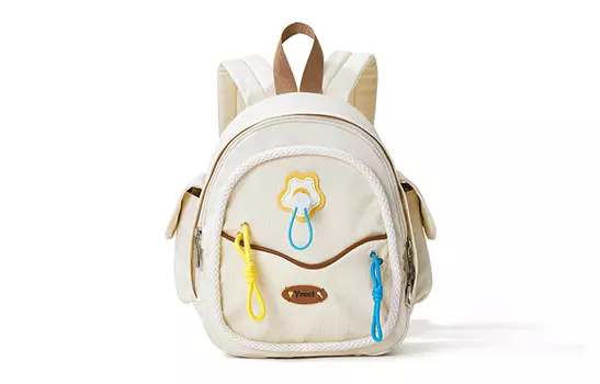 Sound For Life Маленький тканевый рюкзак большого размера для женщин, цвет экрю, светло-желтый