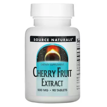 Source Naturals, экстракт плодов вишни, 500 мг, 90 таблеток