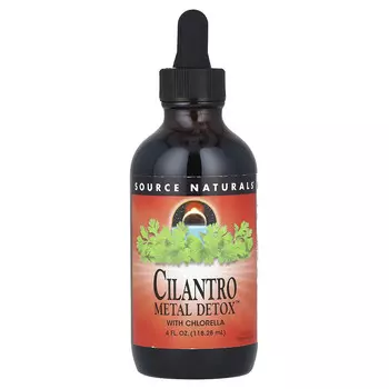Source Naturals, Cilantro Metal Detox с хлореллой, 118,28 мл (4 жидк. унц.)