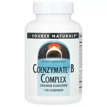 Source Naturals, Coenzymate B Complex, апельсин, 120 пастилок