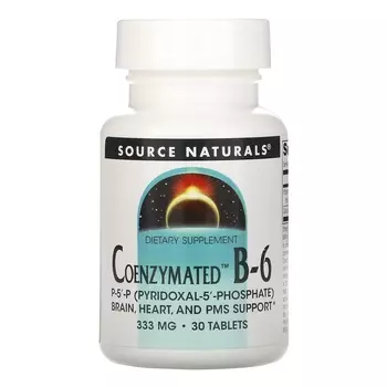 Source Naturals ферментированный витамин B6 333 мг, 30 таблеток