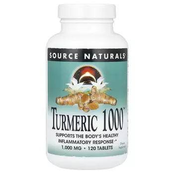 Source Naturals, Куркума 1000 , 1000 мг, 120 таблеток