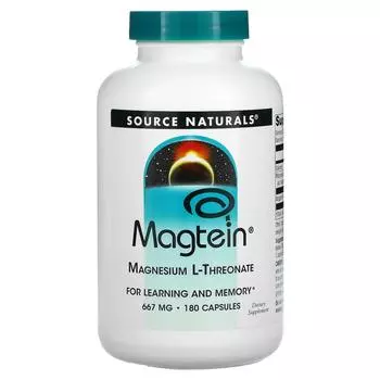 Source Naturals Magtein магний L-треонат 667 мг 180 капсул