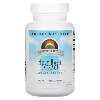 Source Naturals, Serene Science, экстракт базилика священного, 450 мг, 120 капсул