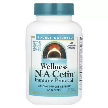 Source Naturals, Wellness NA-Cetin, 60 таблеток
