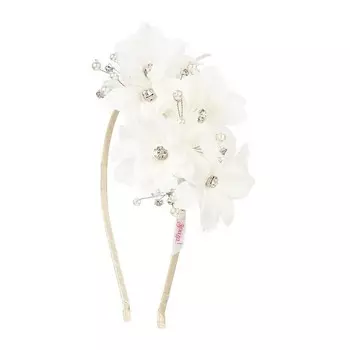 Соуза! Ободок для волос Marybelle с белыми цветами Souza!