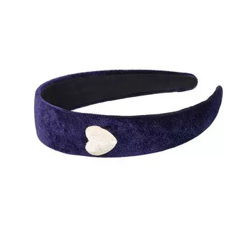 Соуза! Широкая плюшевая повязка для волос Cailin, темно-синяя Souza!