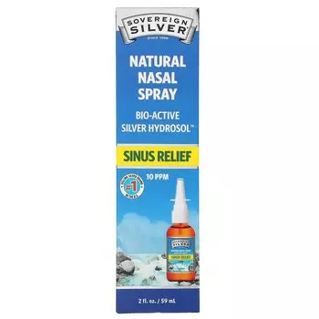 Sovereign Silver Биоактивный гидрозоль серебра вертикальный спрей 10 миллионных долей 2 жидкие унции (59 мл)