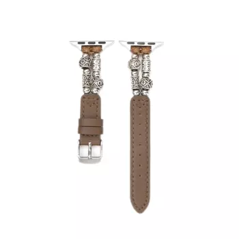 Совместимость с Apple: ремешок из тибетского серебра CHENSONG, белый