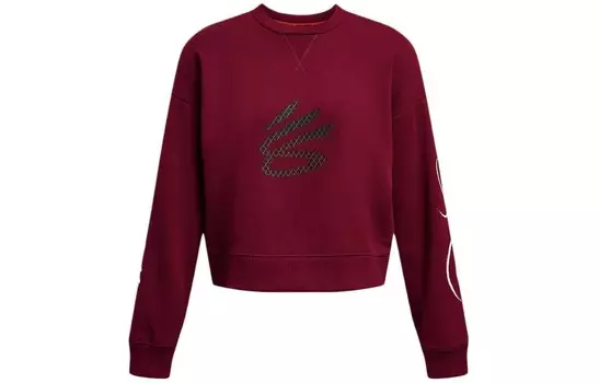 Совместная с Брюсом Ли модельная толстовка женская красная Under Armour