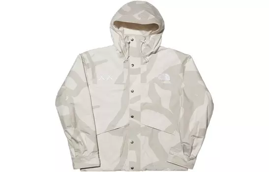 Совместная серия Kaws X Tnf X Kaws Куртка для активного отдыха унисекс, белая The North Face, белый