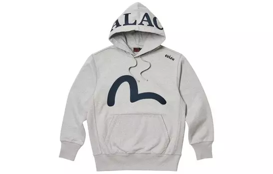 Совместная толстовка Palace X PALACE унисекс Evisu, цвет Heather Gray