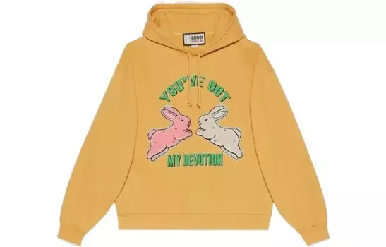 Совместная толстовка X Harry Styles, унисекс, желтая Gucci, желтый