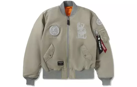 Совместно с Alpha Industries куртка унисекс A Bathing Ape, темно-синий