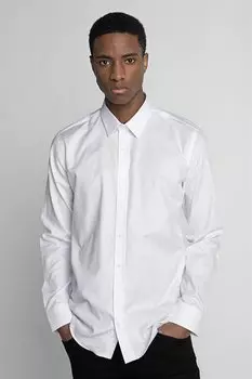 Современная мужская белая рубашка Добби Премиум из 100 % хлопка TUDORS, белый